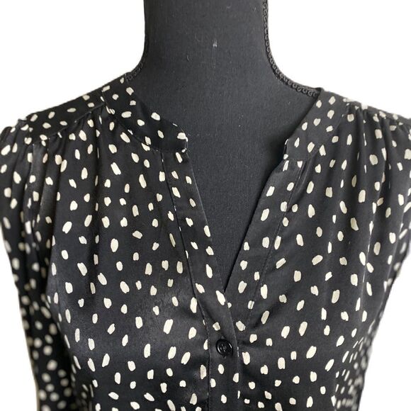 #512 DREW Black Dot Blouse - Picture 5 of 6